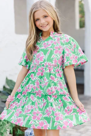 Girls: The Stephanie Green Floral Dress