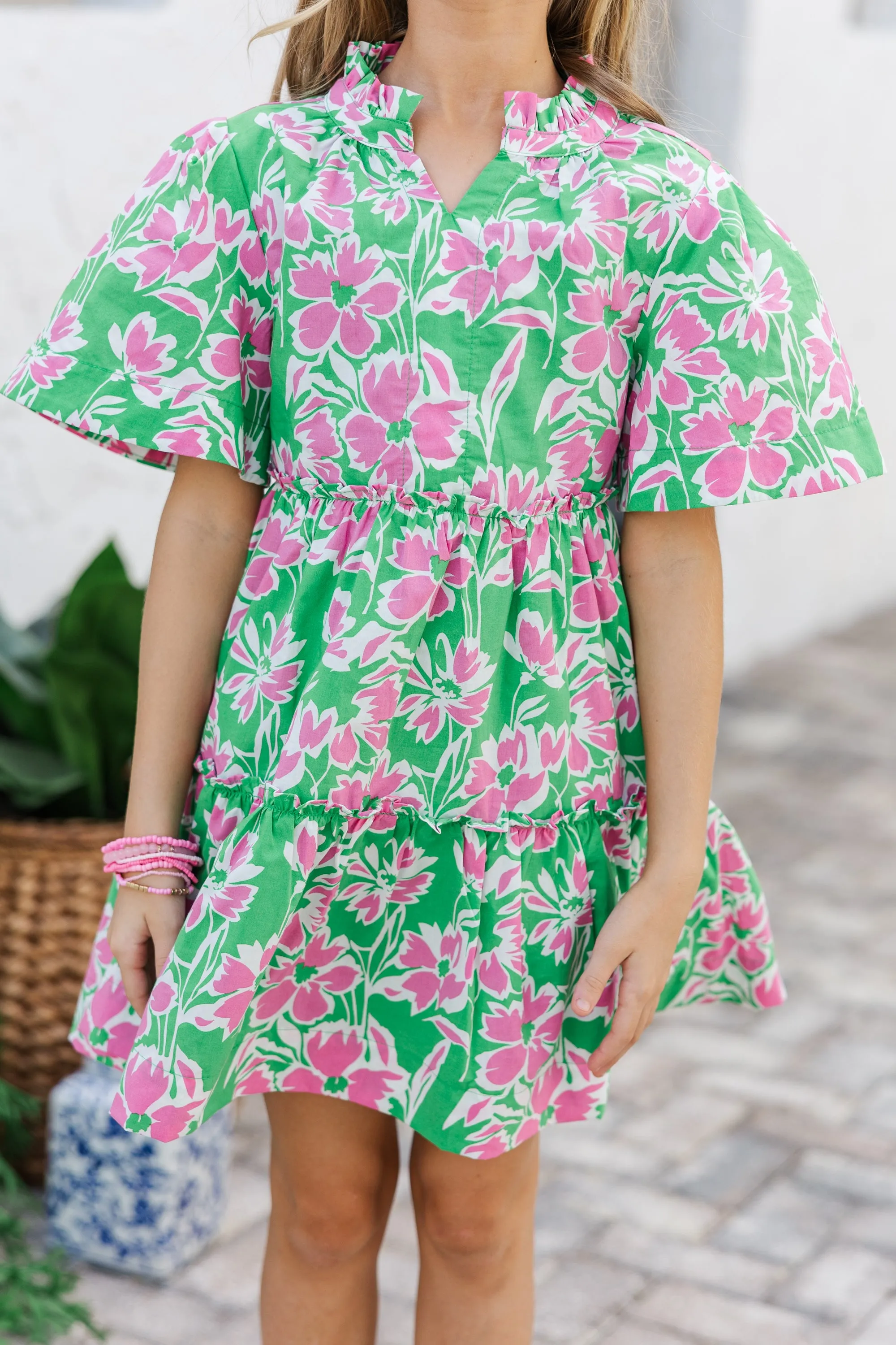 Girls: The Stephanie Green Floral Dress