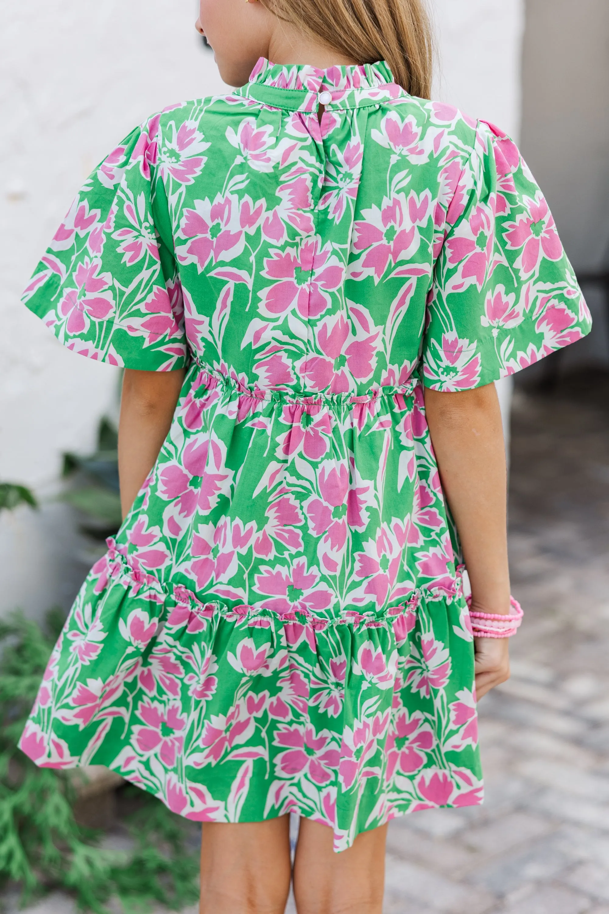 Girls: The Stephanie Green Floral Dress