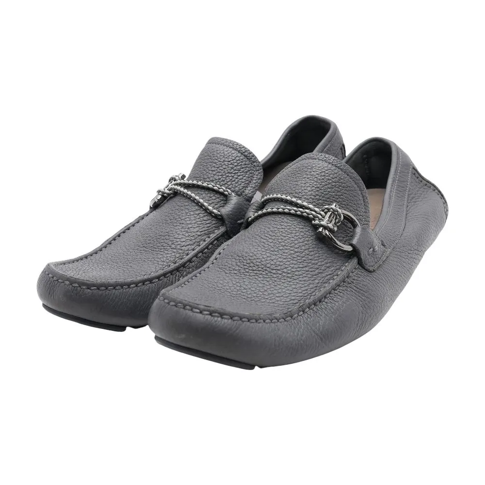 Gray Driver with Gancini Ornament Loafer