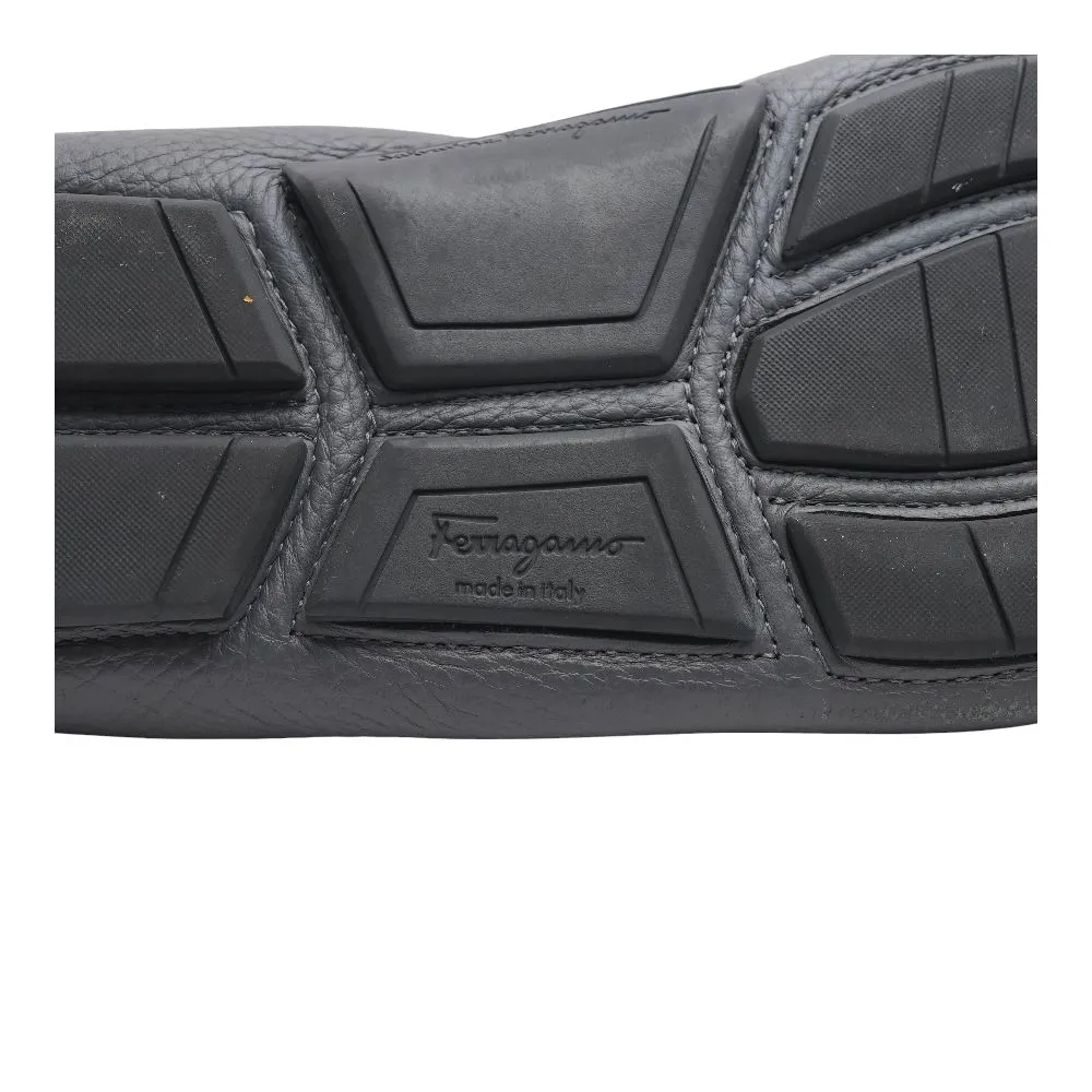 Gray Driver with Gancini Ornament Loafer