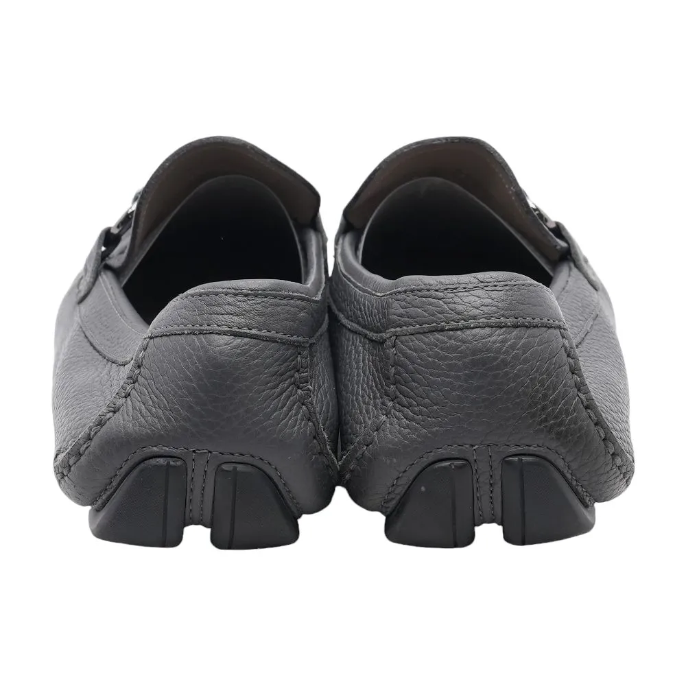 Gray Driver with Gancini Ornament Loafer