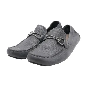 Gray Driver with Gancini Ornament Loafer