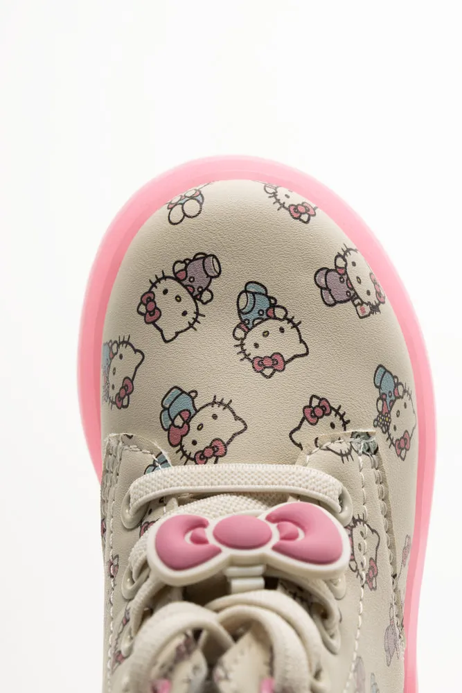 Hello Kitty Light Up Boots Cream