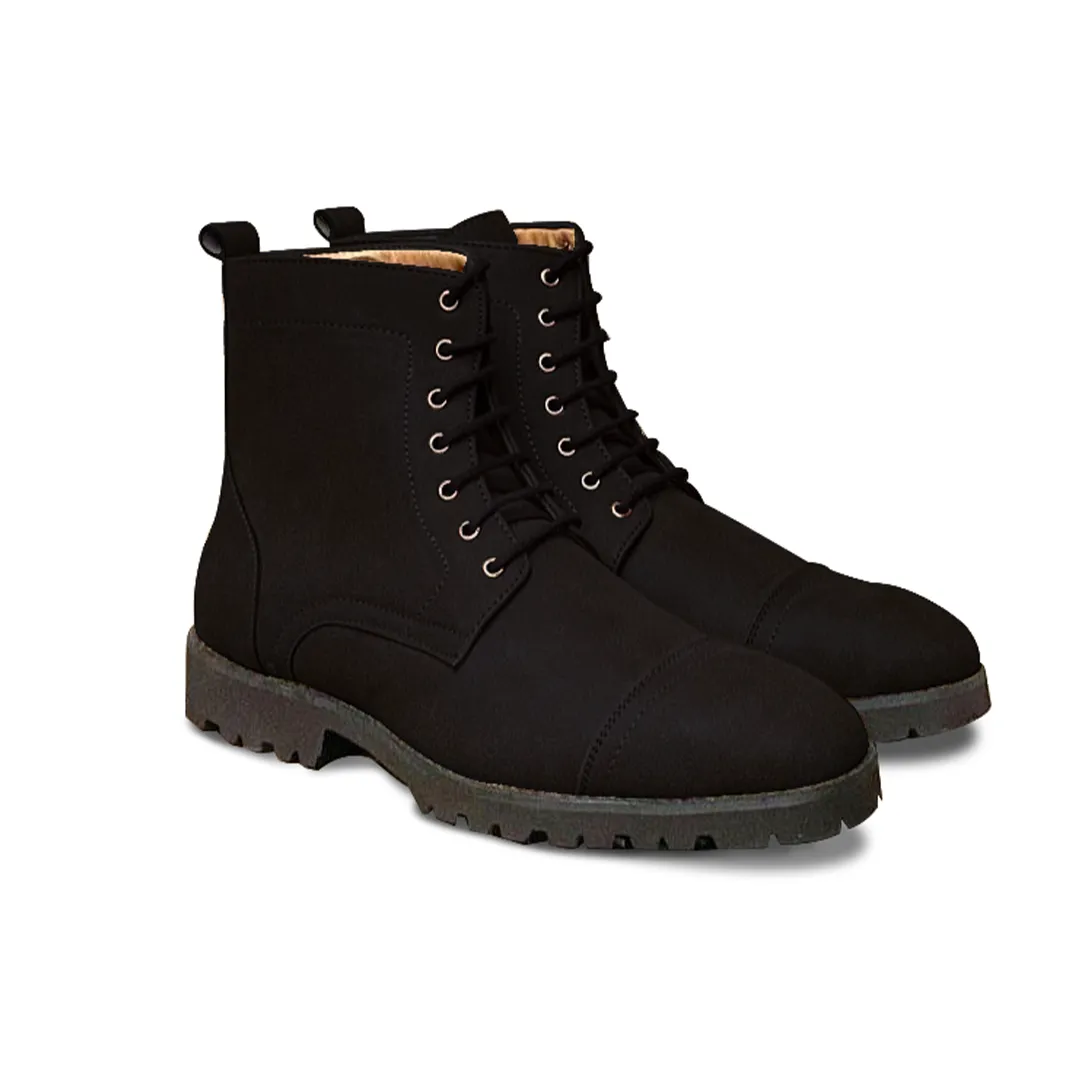 High Ankle Commando Boots