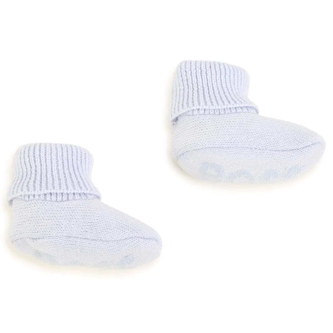 HUGO BOSS -Hat & Slipper Set - Pale Blue