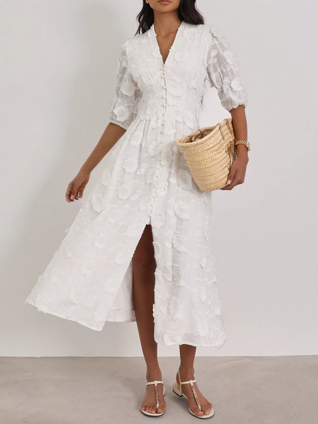 Isla | Embroidered Cotton Sundress