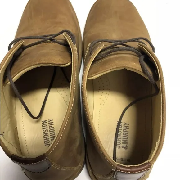 Johnston Murphy Donnelson Mens Chukka Boot Brown Leather Size 8.5 M