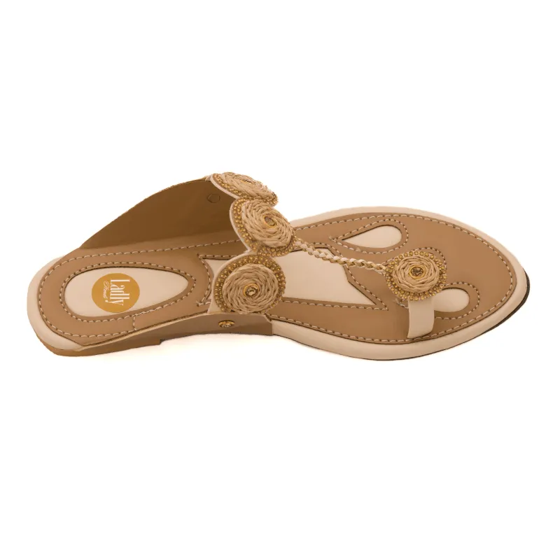 Ladly Indian Kolhapuri  Chappal for Women, Flat Sandals & Ethnic Slippers for Girls