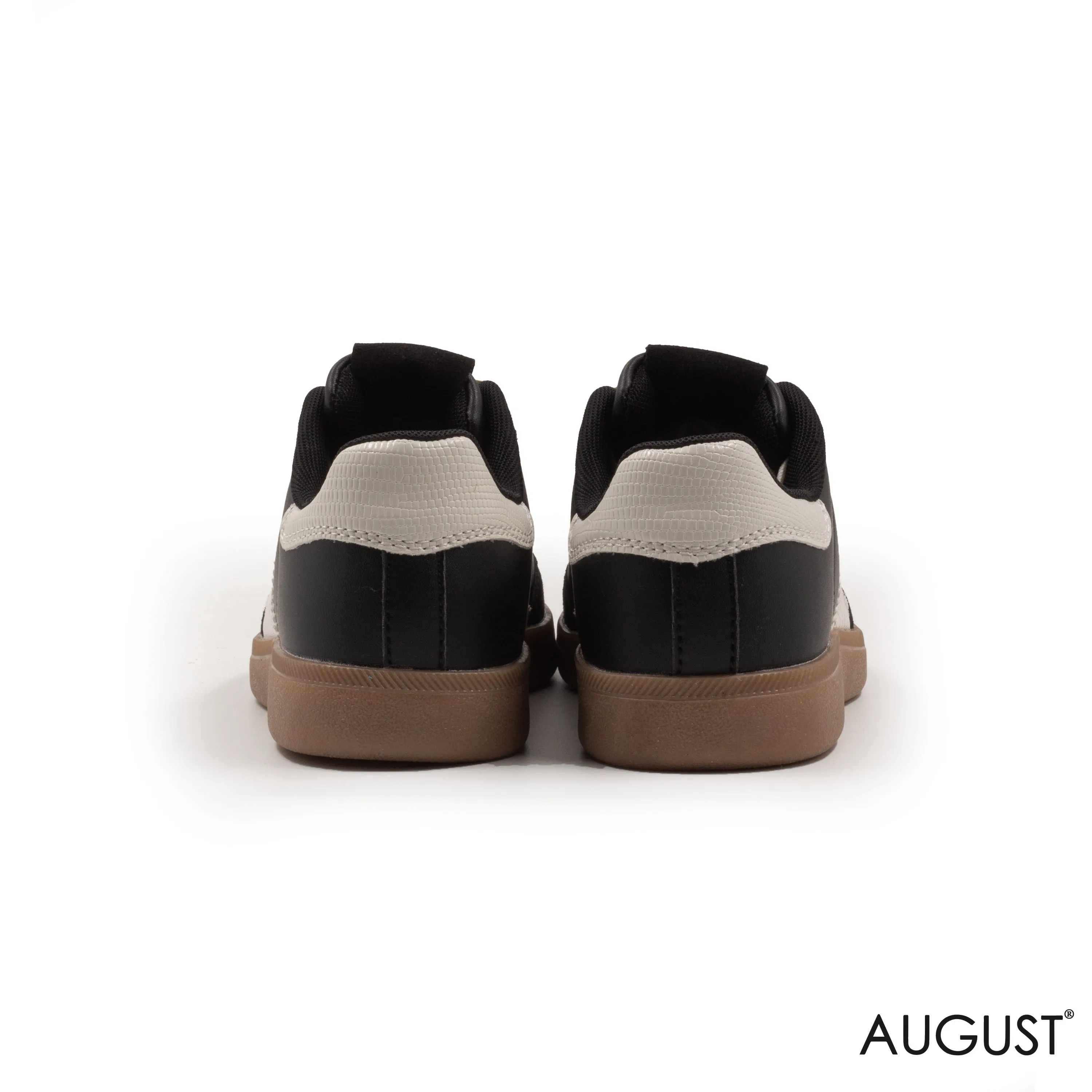 LEATHER,RUBBER SOLE,LACE-UP SNEAKER