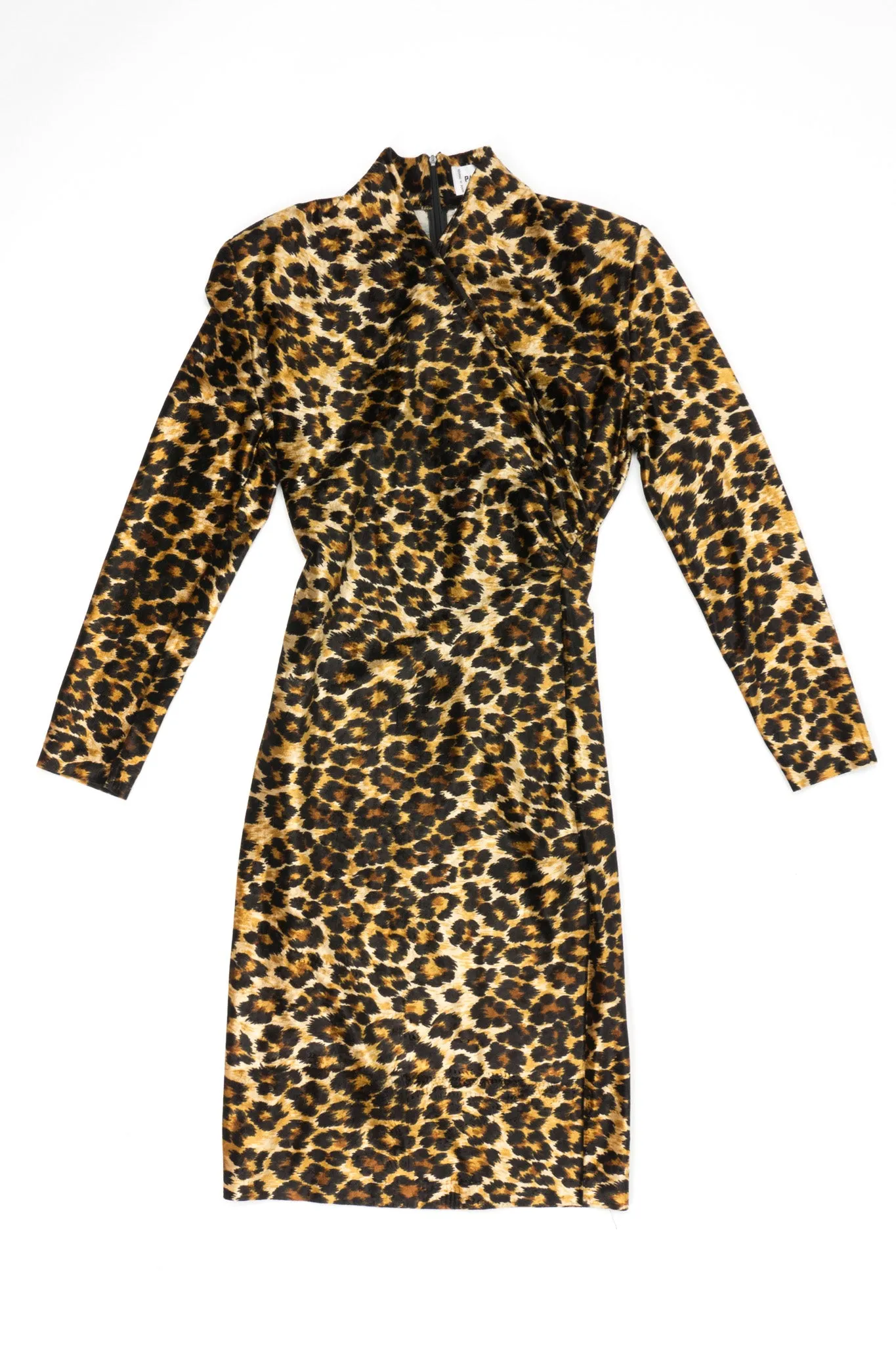 Leopard Stretch Velvet Dress