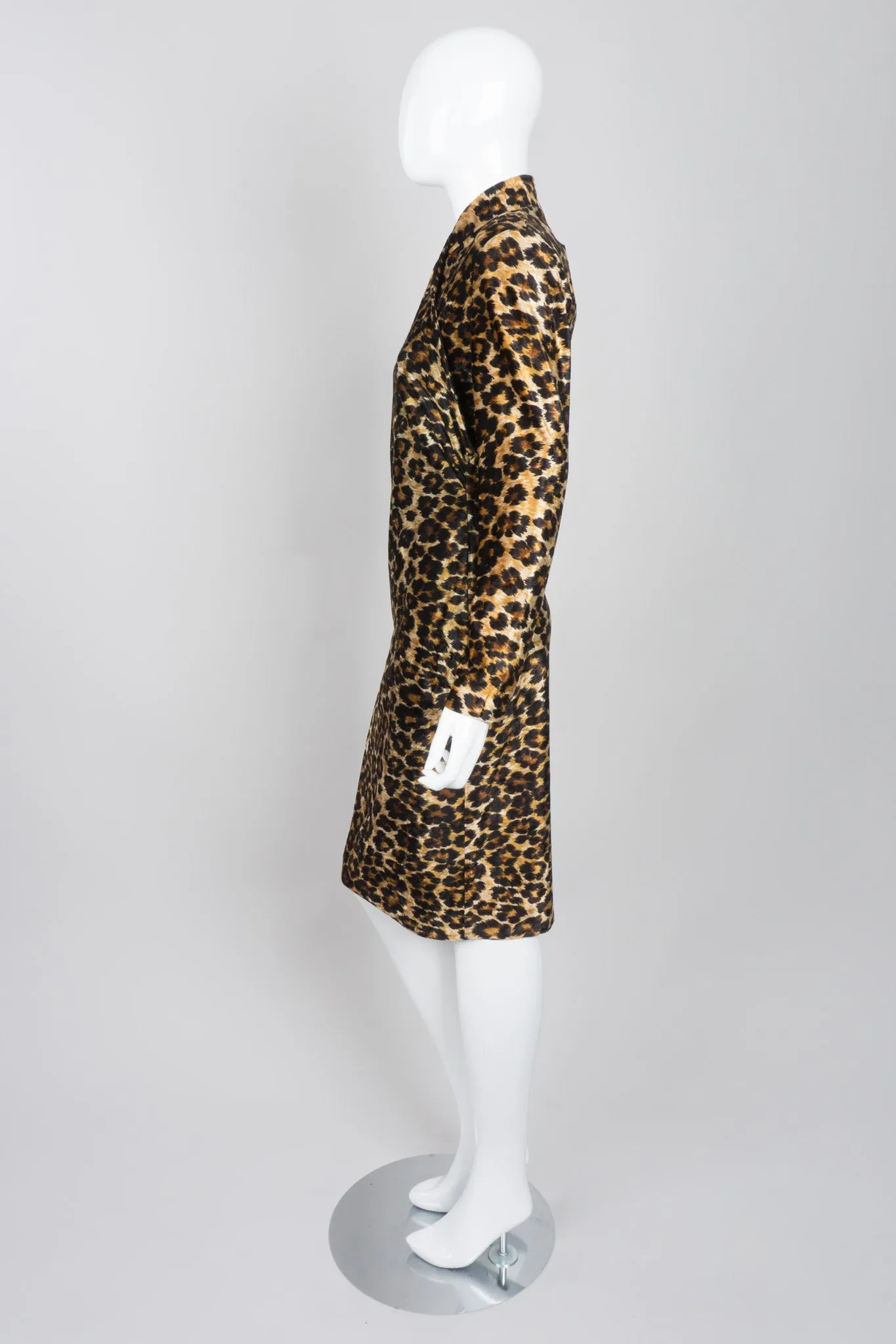 Leopard Stretch Velvet Dress