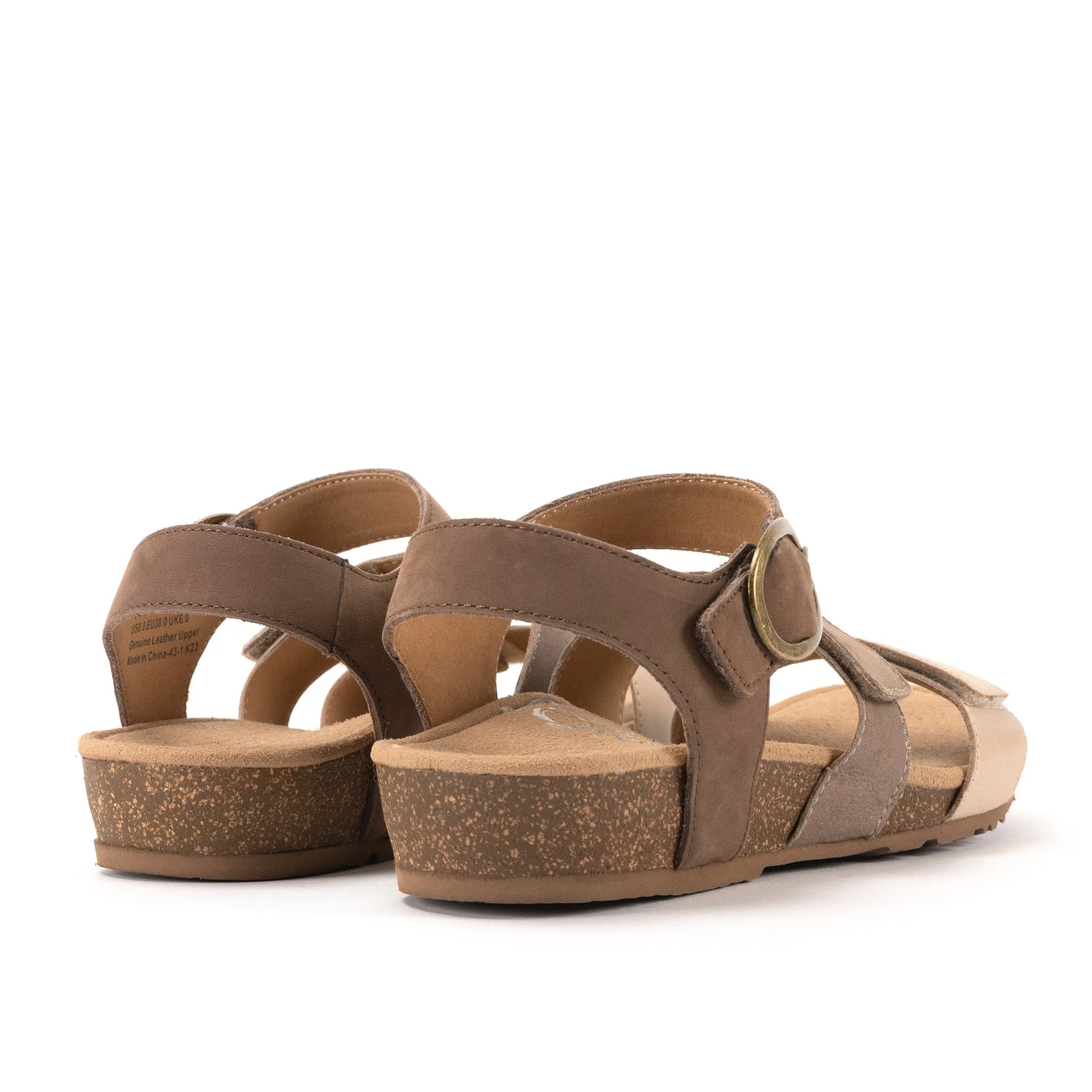 LILLY - TAUPE - LEATHER