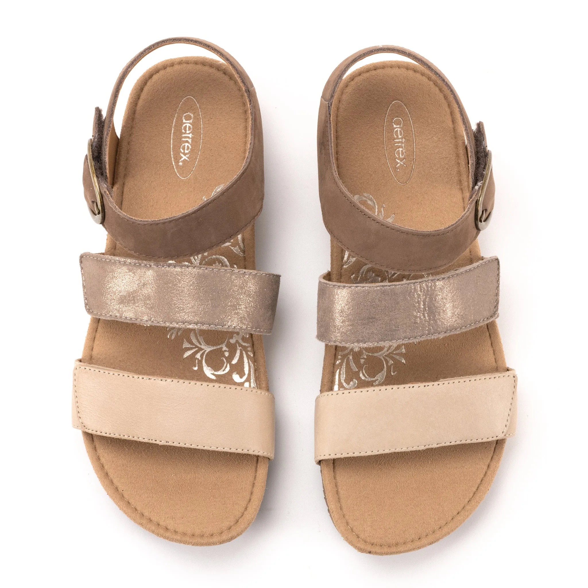 LILLY - TAUPE - LEATHER