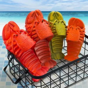 Lobster Slippers Funny Animal Flip Flops Cute Beach