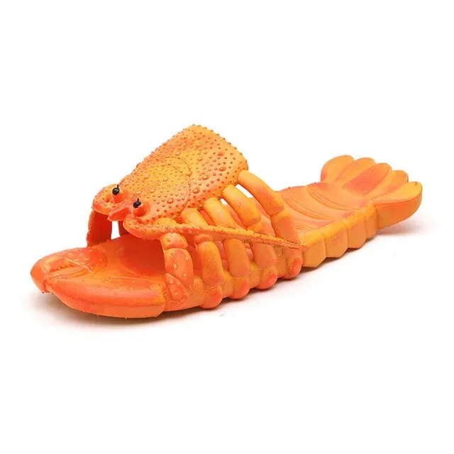 Lobster Slippers Funny Animal Flip Flops Cute Beach
