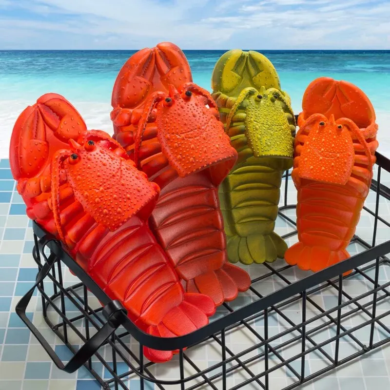 Lobster Slippers Funny Animal Flip Flops Cute Beach