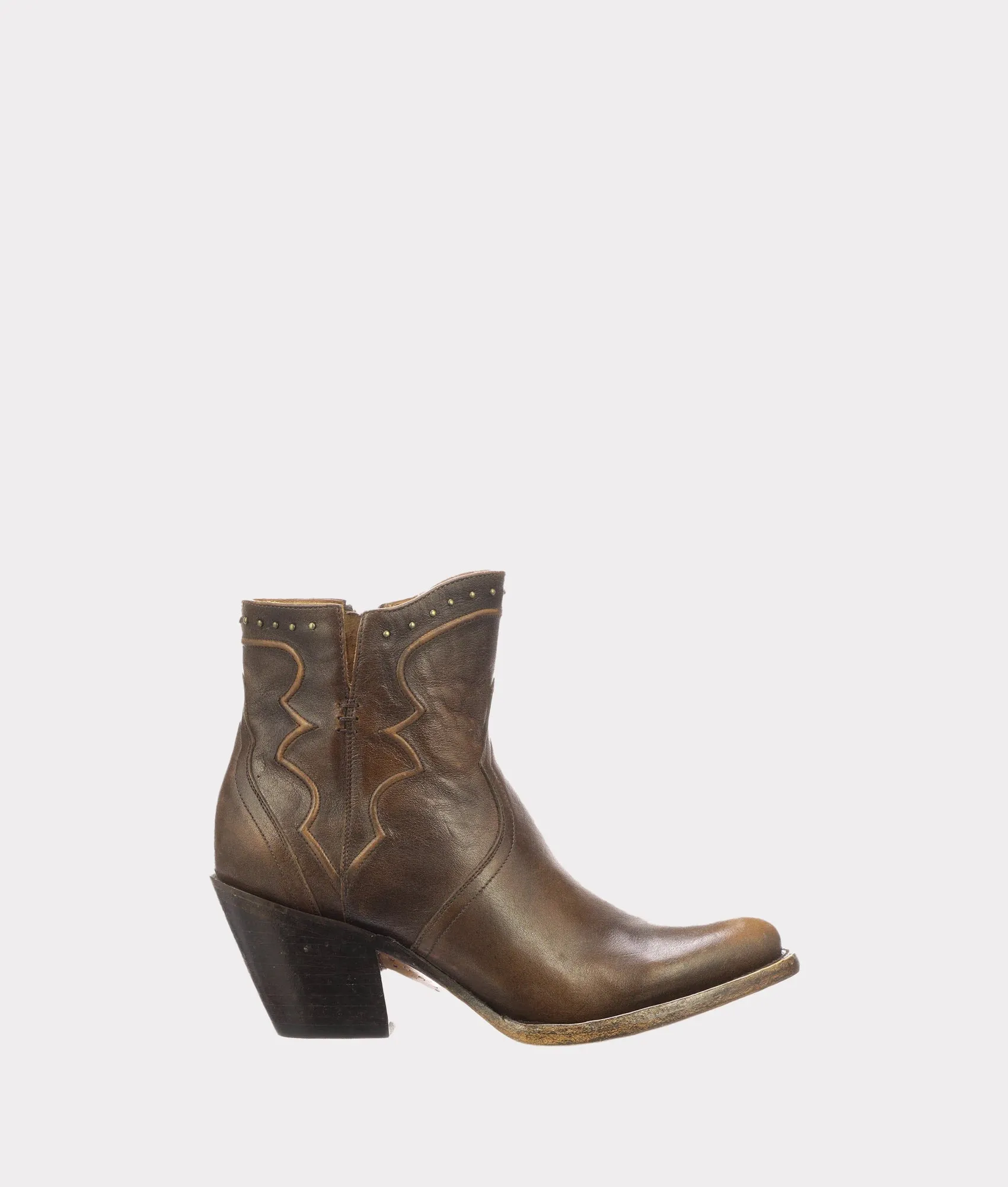 Lucchese Ladies Karla Maple Studded Bootie
