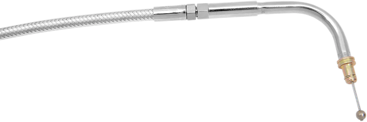 Magnum 52124HE Polished Stainless Steel High Efficiency Braided Clutch Cable - 66 11/16in.