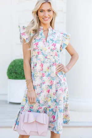 Make It Your Own Pink Eyelet Tiered Dress