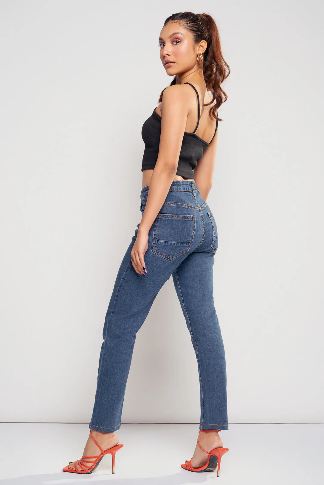 Mid Dark Slim Jeans