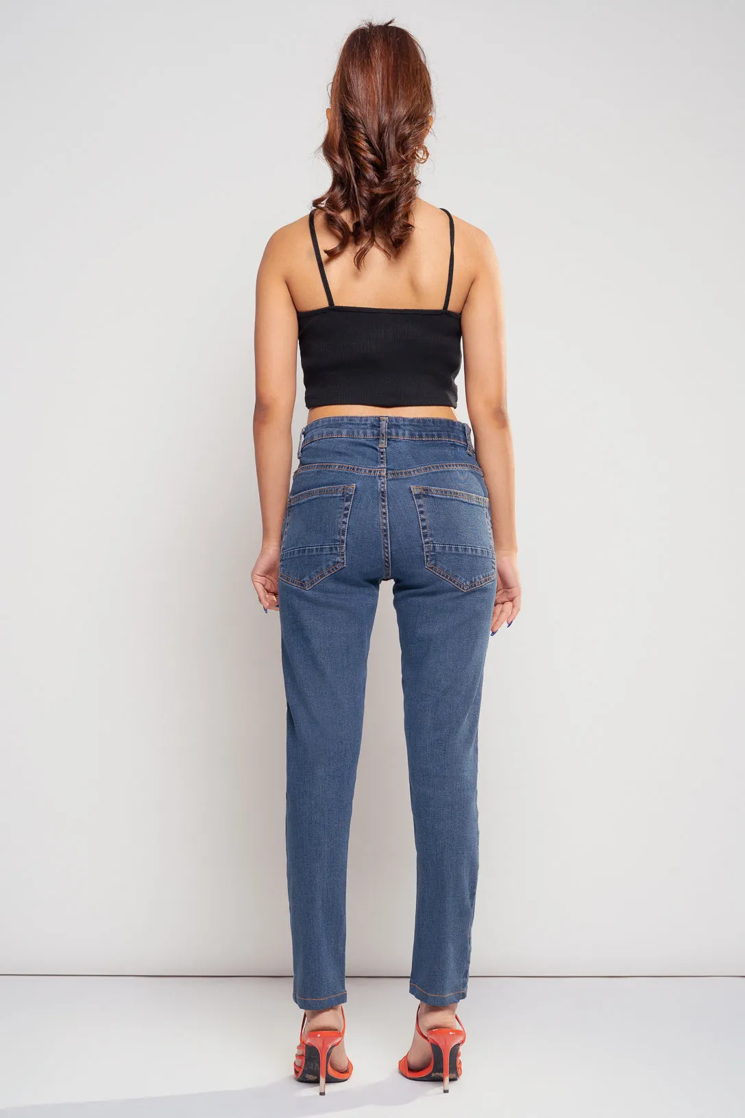 Mid Dark Slim Jeans