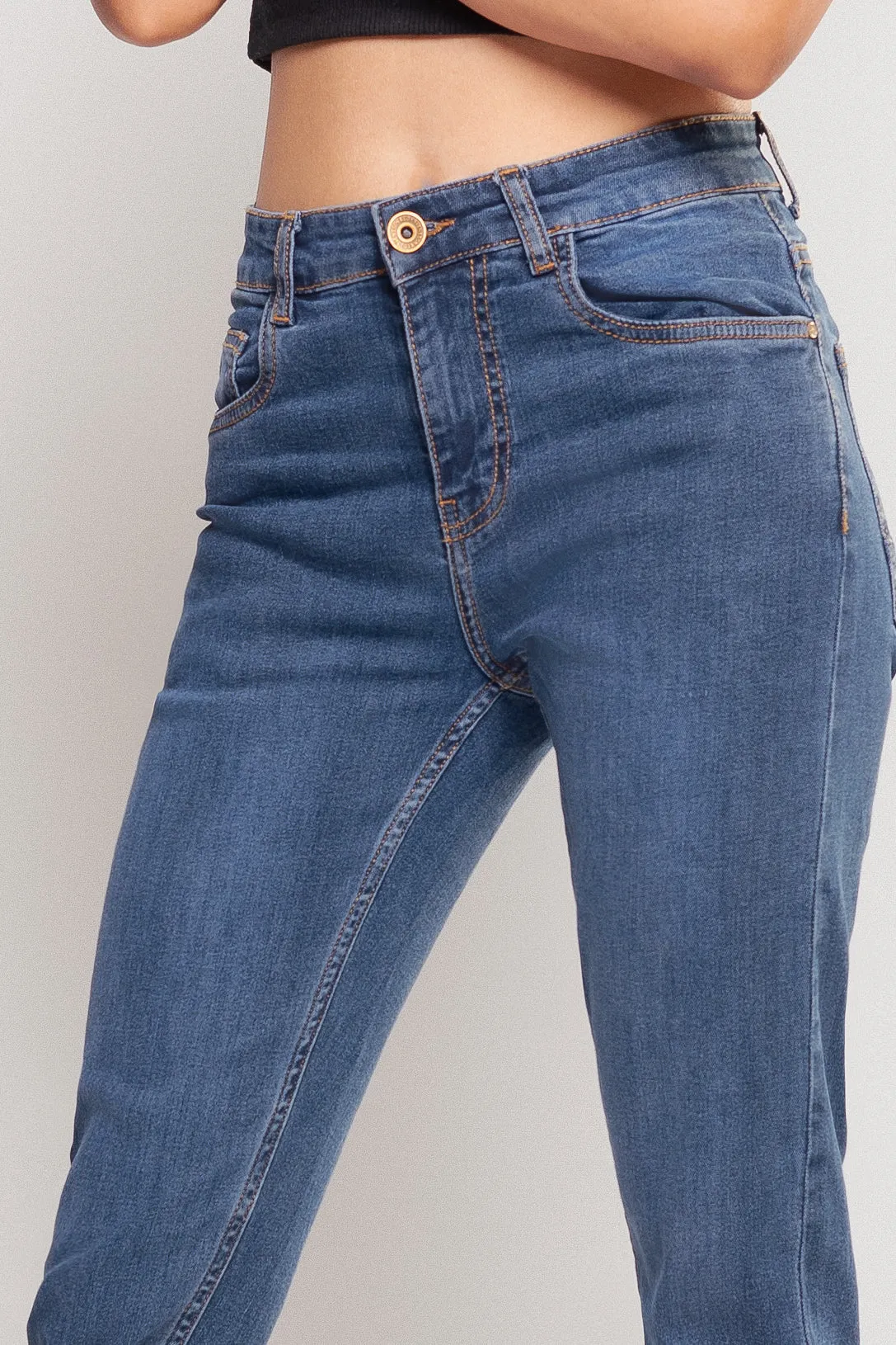 Mid Dark Slim Jeans