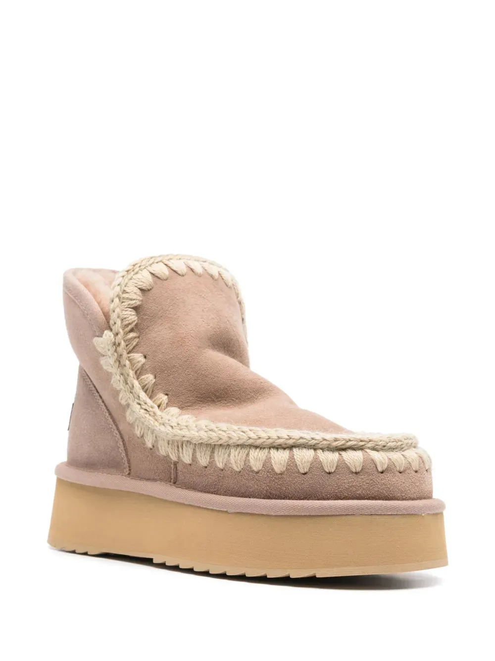 Mou 50mm whipstitch-trim boots