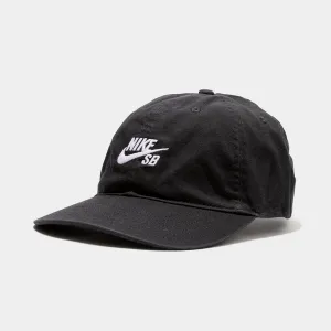 NIKE SB CLUB HAT - BLACK/WHITE