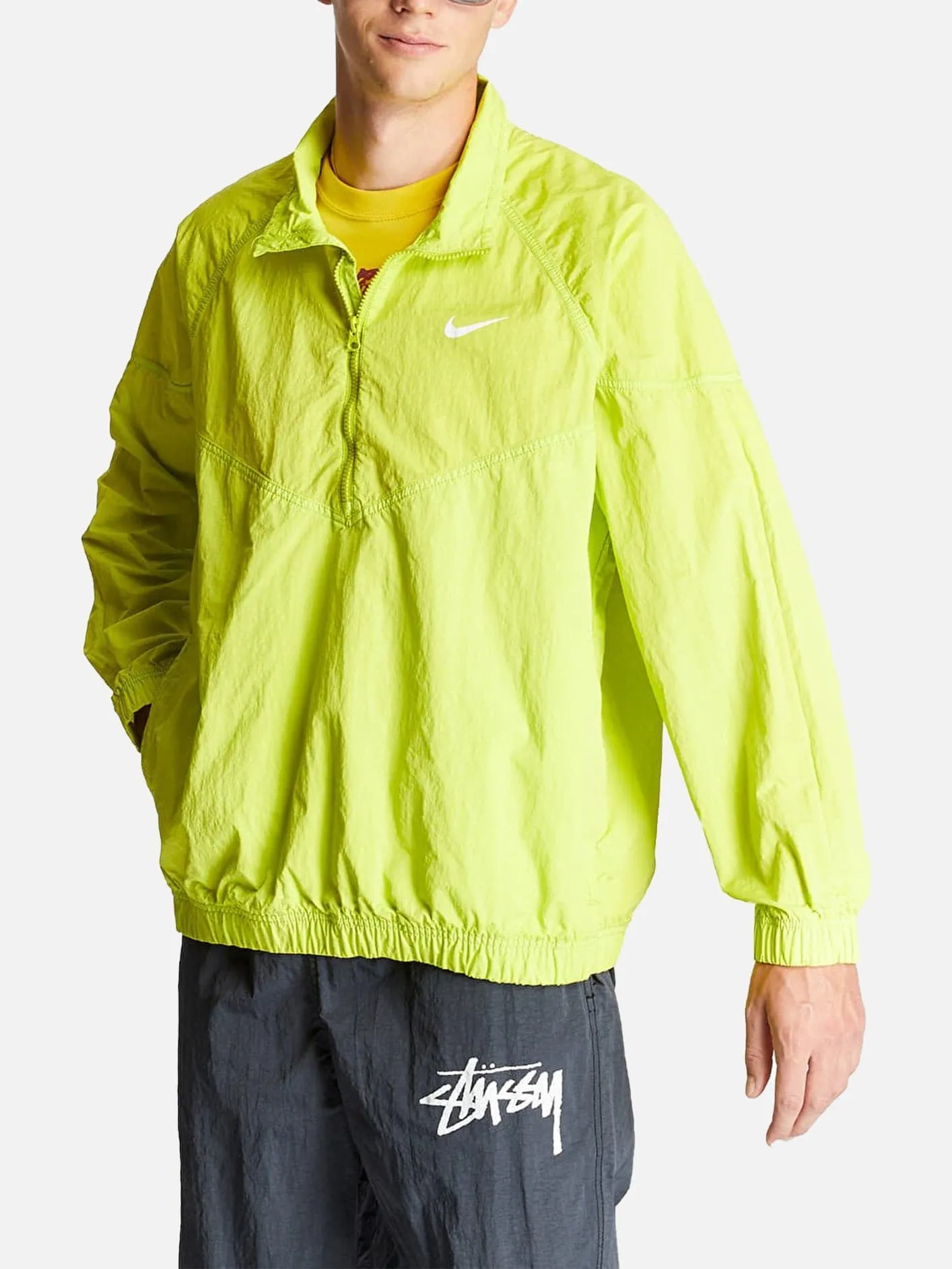 Nike x Stussy Windrunner Jacket "Bright Cactus"