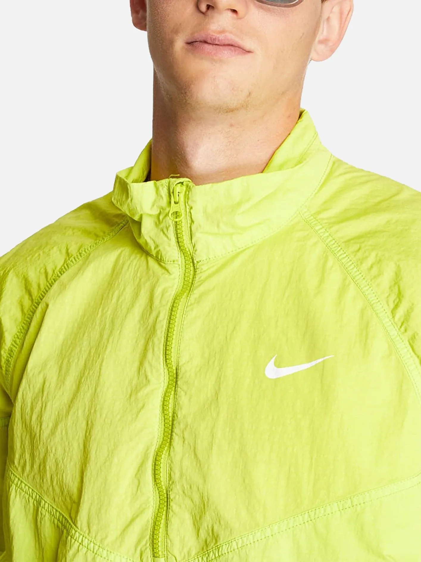 Nike x Stussy Windrunner Jacket "Bright Cactus"