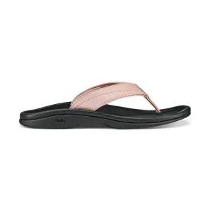 OluKai Women's Ohana Sandals - Petal Pink/Black