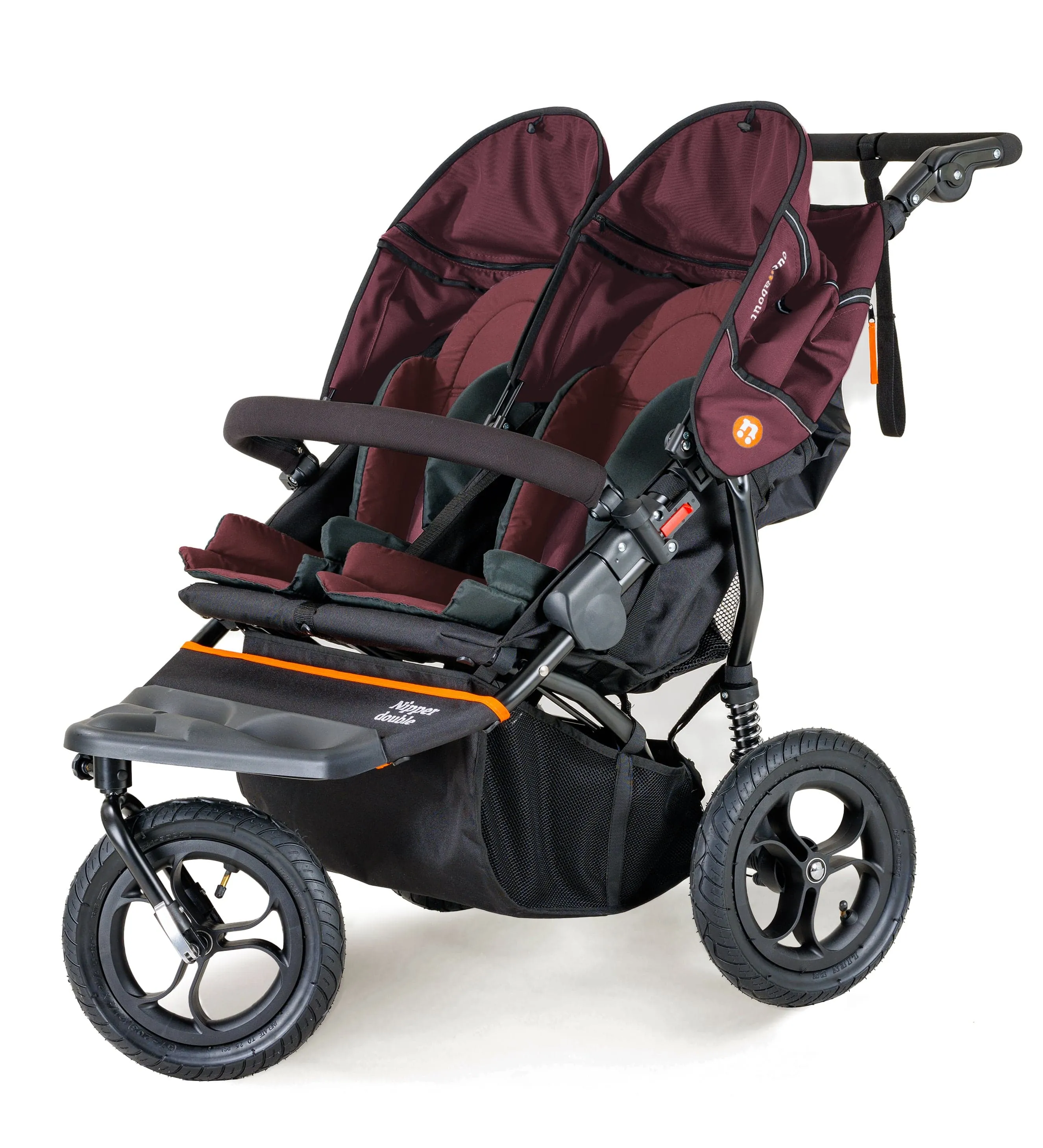 Out n About Nipper V5 Double Pushchair Starter Bundle - Bramble Berry