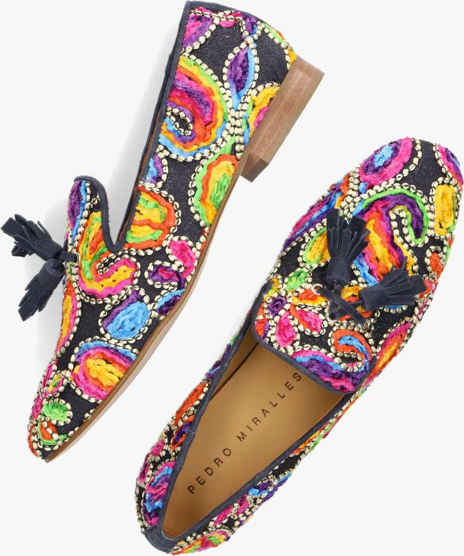 Pedro Miralles Ethnic Floral Loafer|17503NA