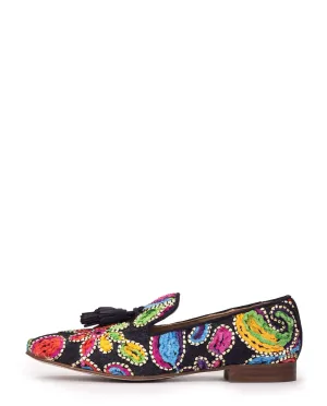 Pedro Miralles Ethnic Floral Loafer|17503NA