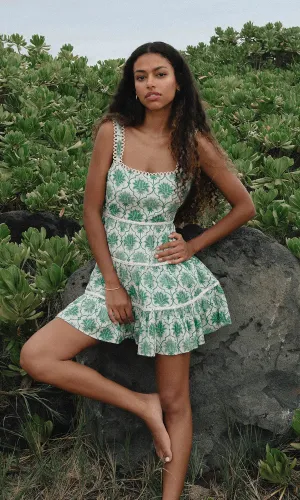 Pollyana Dress Royal Palm