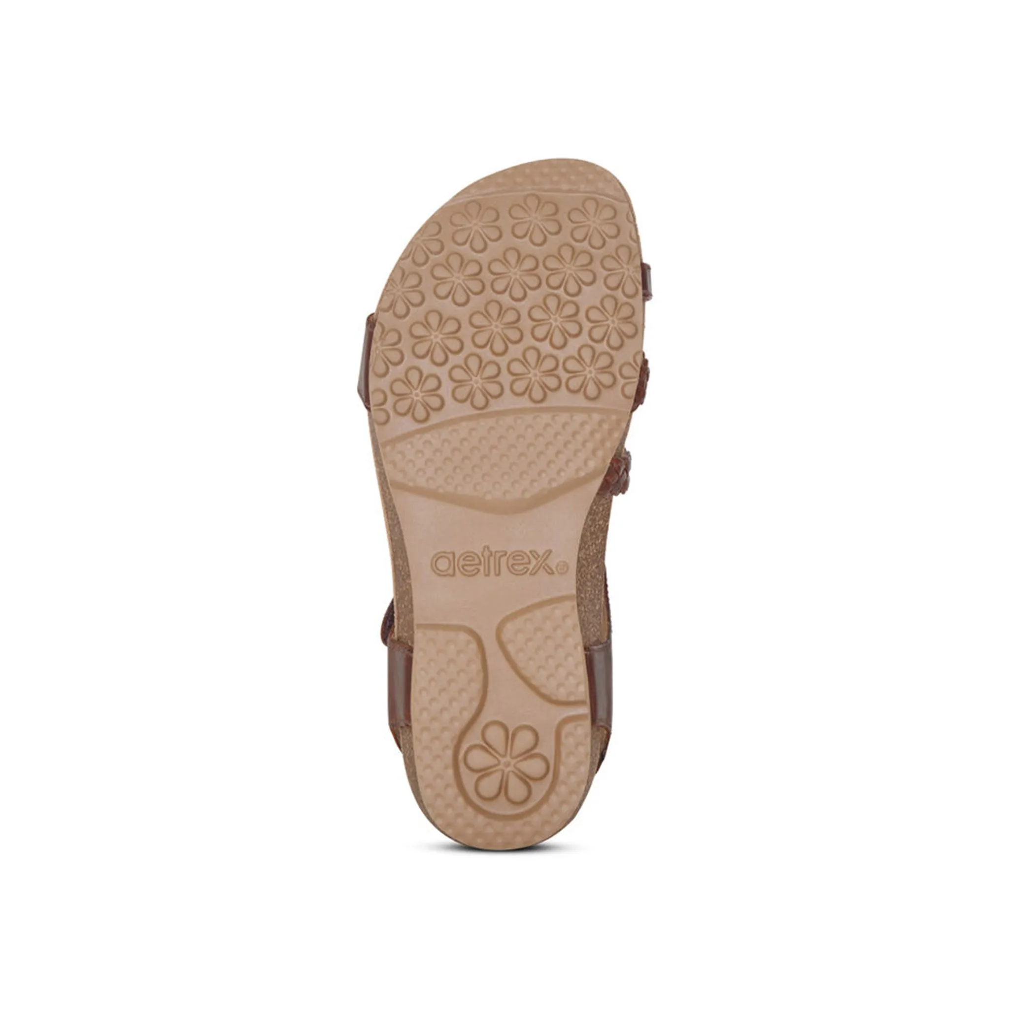 [PRE-ORDER] Aetrex | Jillian Braided Quarter Strap Walnut
