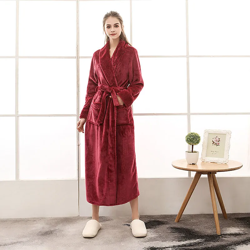 Quinna Long Robe – Luxurious Softness & Elegant Comfort