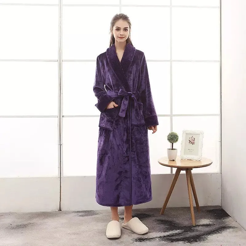 Quinna Long Robe – Luxurious Softness & Elegant Comfort