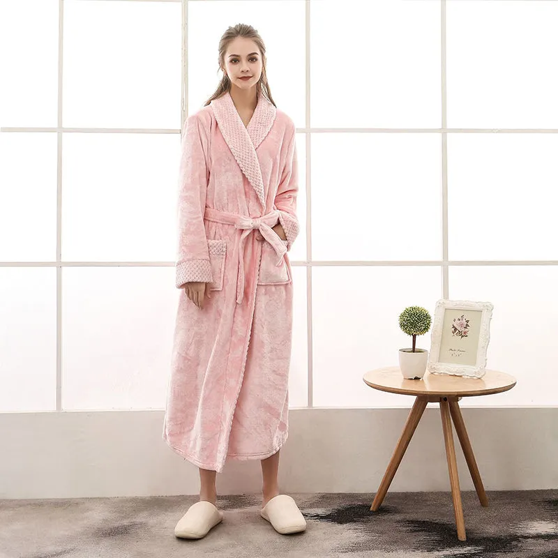 Quinna Long Robe – Luxurious Softness & Elegant Comfort