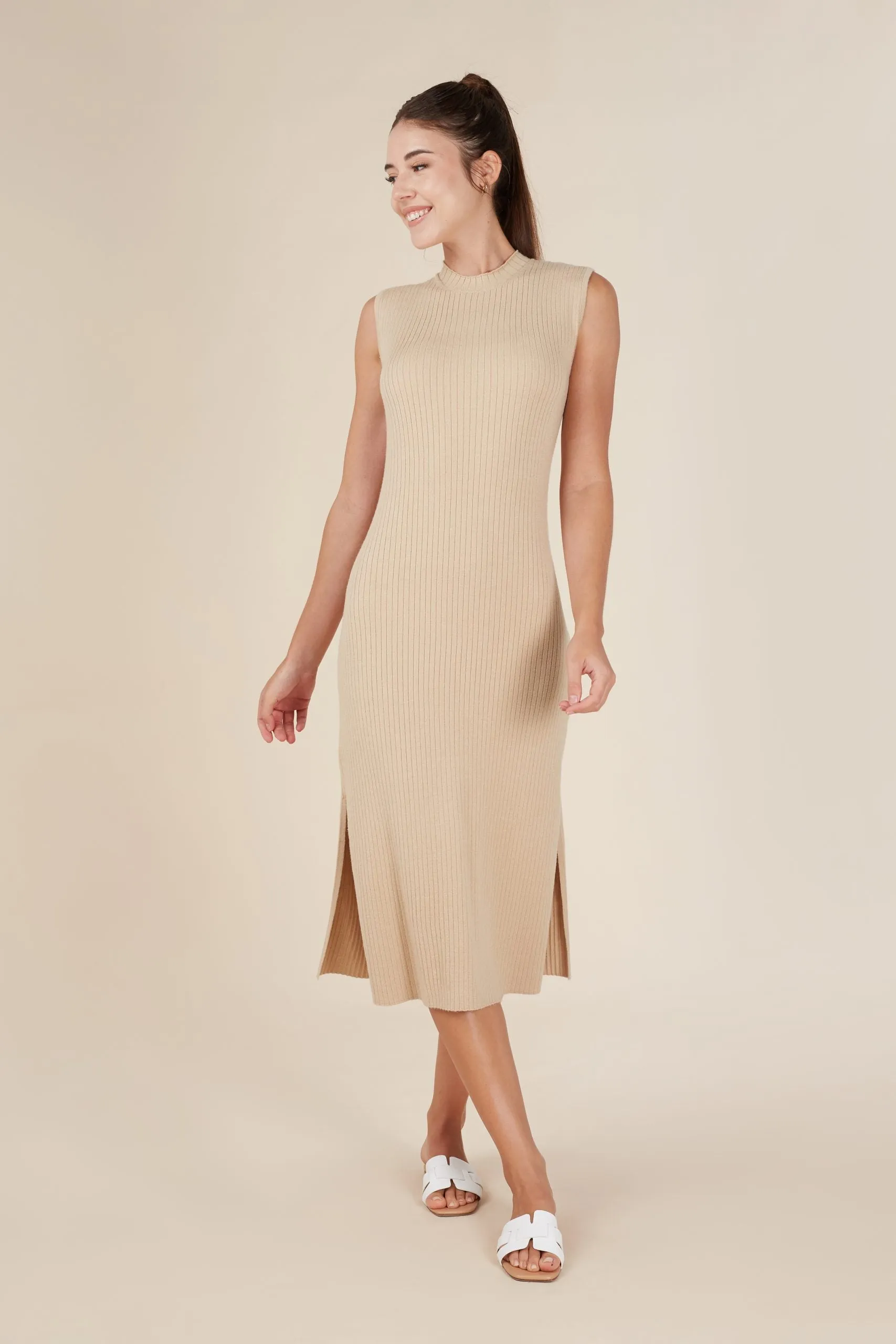 Reis Knitted Midi Dress