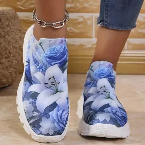Round Toe Platform Sneakers