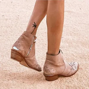 Santa Fe Boots Taupe Suede