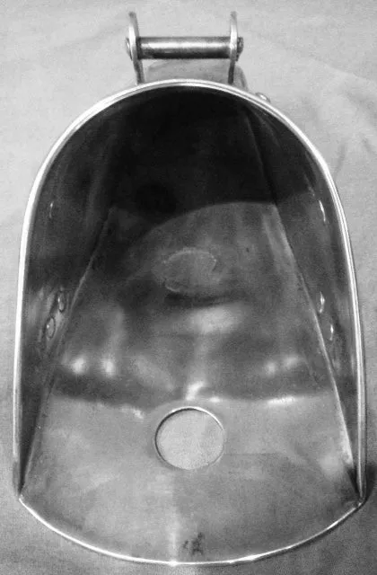 Side Saddle Vintage Silver Wash Slipper Stirrup