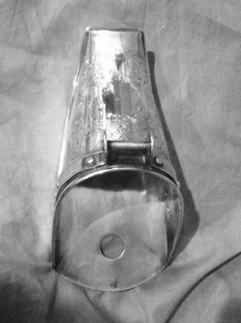 Side Saddle Vintage Silver Wash Slipper Stirrup