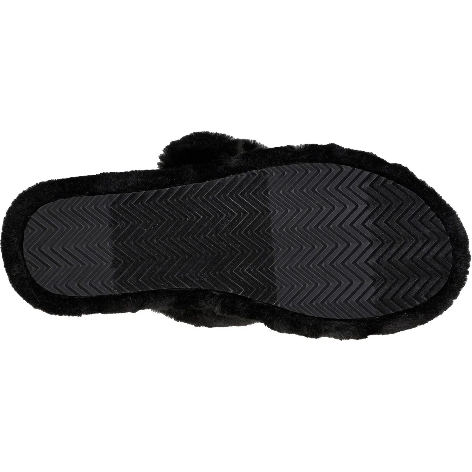 Skechers (GAR167238) Women's Cozy Wedge Slipper Sandal in Black 3 to 8