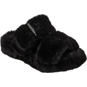 Skechers (GAR167238) Women's Cozy Wedge Slipper Sandal in Black 3 to 8