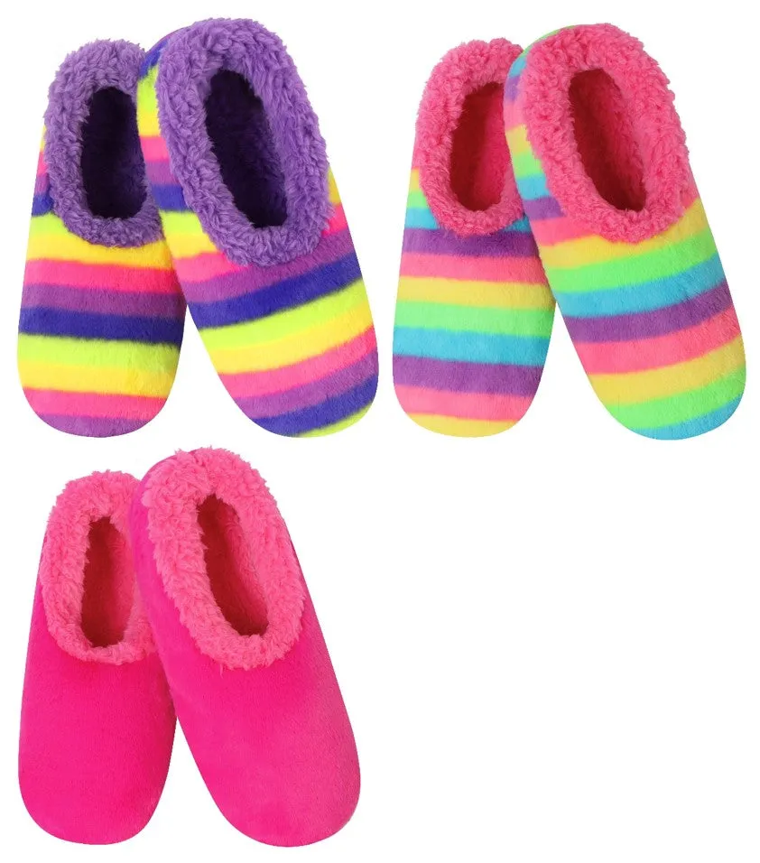 Slumbies® Cosy Women's Slippers ~ Over the Rainbow Original