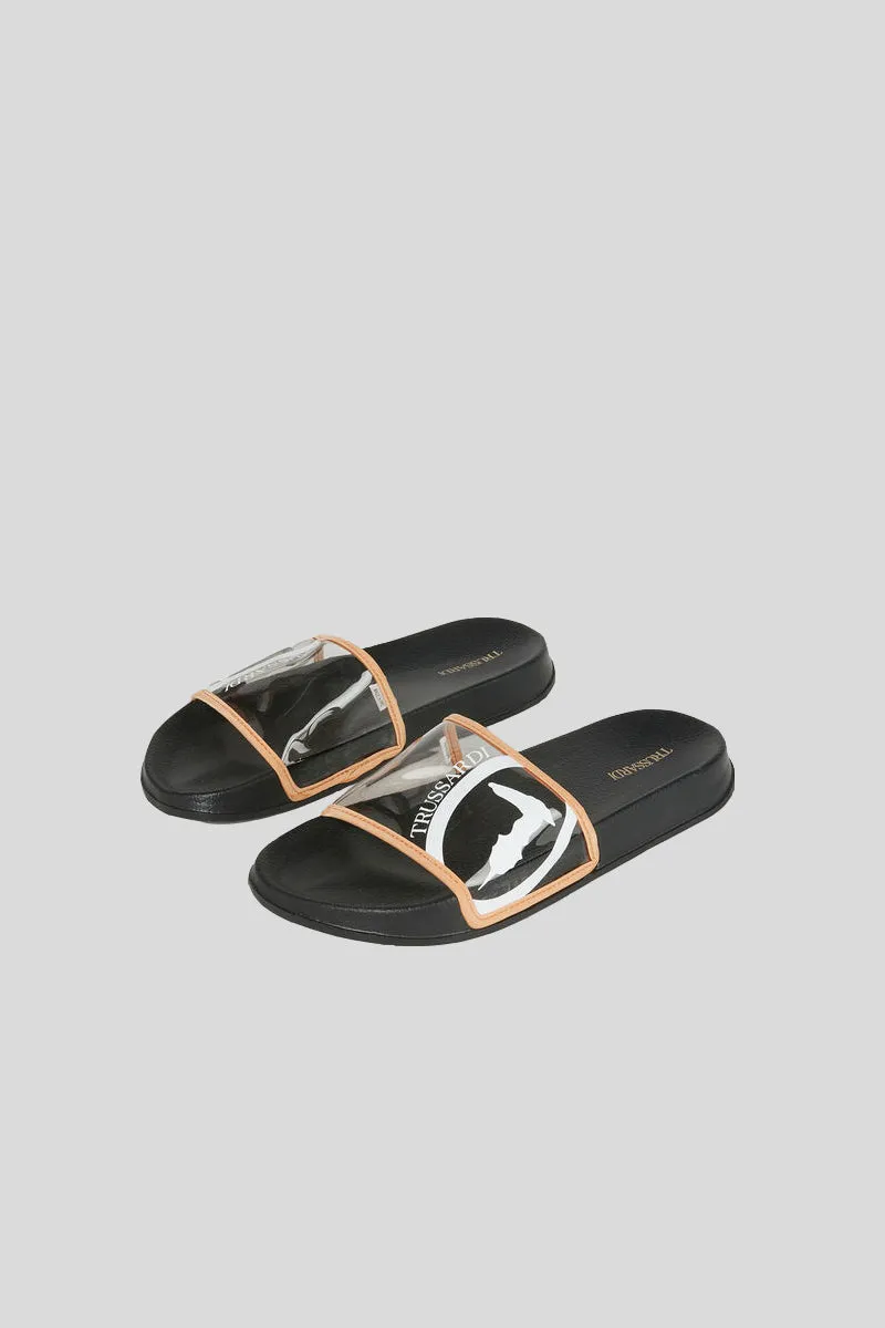 Snk Slipper Flat Rubber - black
