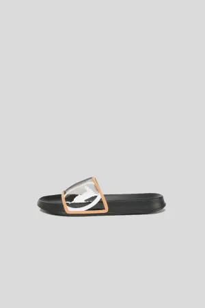 Snk Slipper Flat Rubber - black